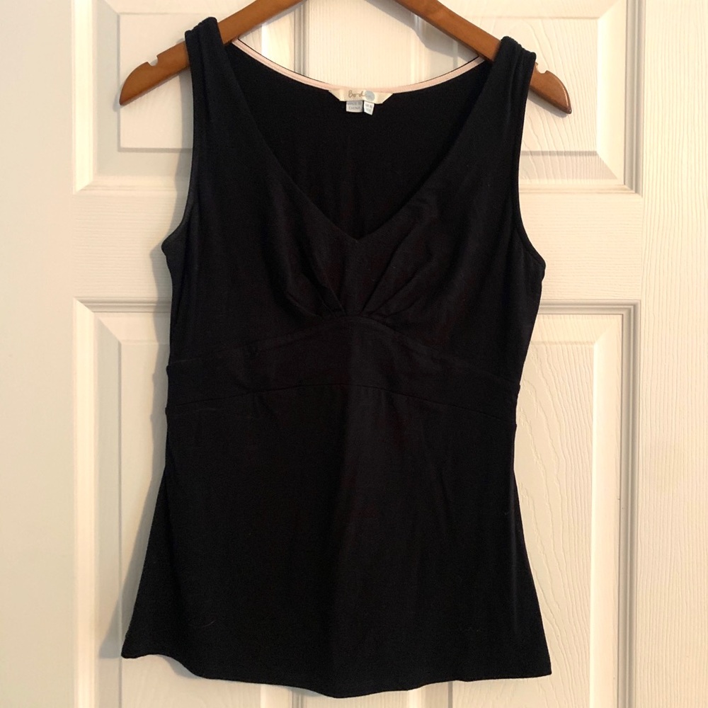 Boden V Neck Gathered Tank Top